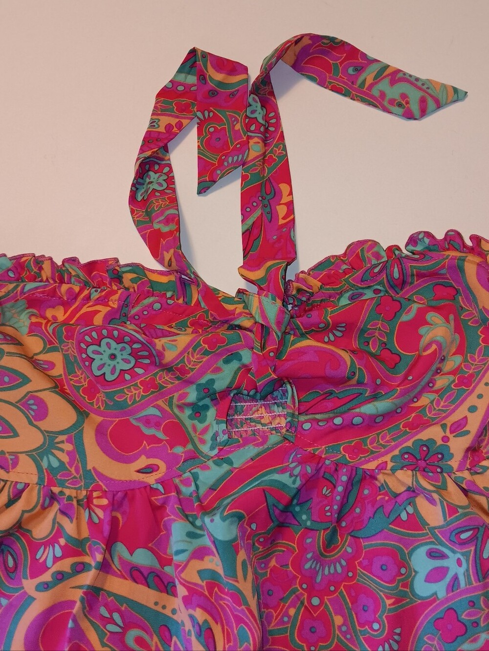 SolyHux Multicolored Print Halter Top Small NEW - Picture 3 of 8